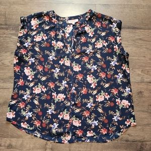 Philosophy top plus size 1X floral print